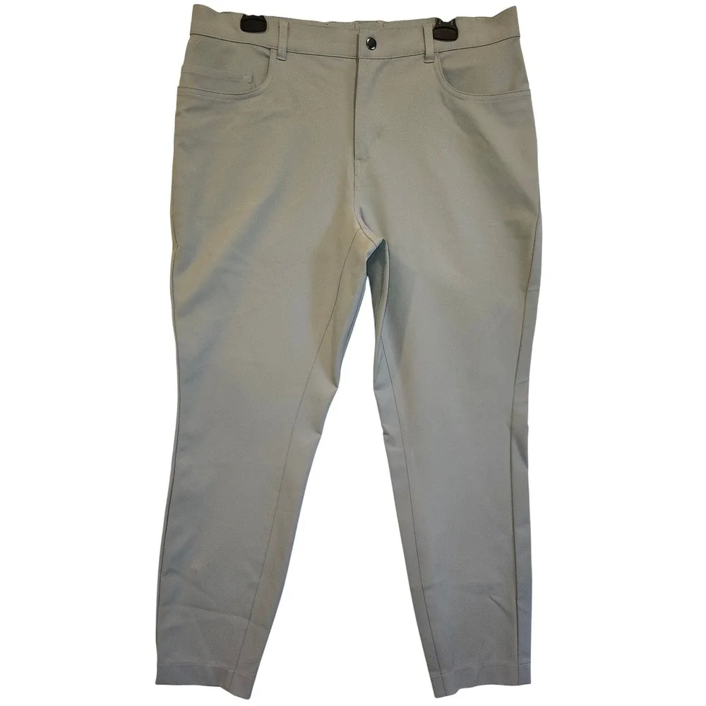 State & Liberty Athletic Fit 4-Way Stretch Performance Golf Pant Gray Mens 38x31
